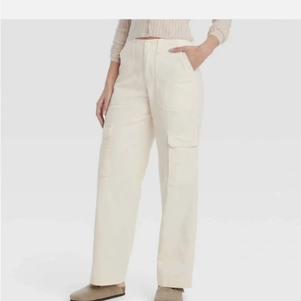 Universal Thread Cream utility pants - image 3